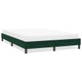 vidaXL Rám postele bez matraca Tmavo zelená 160x210 cm Zamat