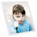 vidaXL Fotorámiky na stenu, koláž 3 ks, biele 50x50 cm, MDF