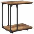 vidaXL Bočný stôl Staré drevo 50 x 35 x 55.5 cm Kompozitné drevo