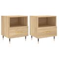 vidaXL Nočné stolíky 2 ks dub sonoma 40x35x47,5 cm kompozitné drevo