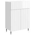 vidaXL Servírovacia skriňa Biela s vysokým leskom 66 x 34,5 x 92 cm