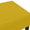 vidaXL Podnožka žltá 77x55x31 cm zamat