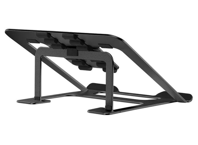 Neomounts NSLS085BLACK/Držák na notebook,tablet/na stůl/10-17"/nosn. 5kg/ 6 různých výškových poloh/skládací/černý Podstavec, pro notebooky, 10"-17", nastavení úhlu, 6 poloh sklonu, cerný