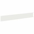 vidaXL Obrubník trávnika 30 ks 102 x 15 x 4 cm Oceľ Biela
