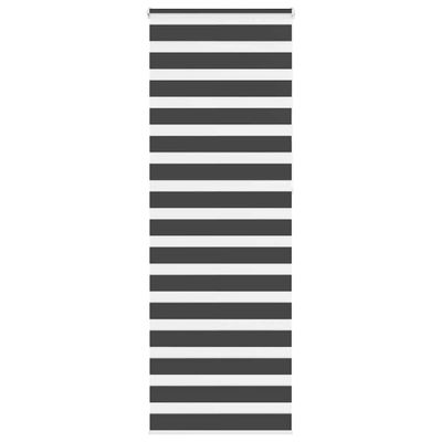 vidaXL Zebra roleta čierna 90x230 cm šírka látky 85,9 cm polyester