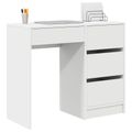 vidaXL Stôl Biela Kompozitné drevo 90 x 37,5 x 75 cm