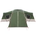 vidaXL Rodinný stan 14-miestny Zelená 185T Polyester s PU náterom