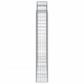 vidaXL Oblúkové gabiónové koše 6ks 200x30x180/200cm pozinkované železo