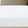 vidaXL Priliehavé prestieradlo Jersey biele 100x200 cm bavlna