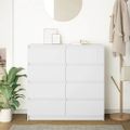 VidaXL Príborník Biely 100x35x99 cm Engineered Wood