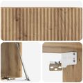 vidaXL Nástenná TV skrinka 78,5 x 41 x 30 cm Dub artisan