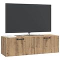 vidaXL Nástenná TV skrinka 98 x 31 x 30 cm Dub artisan