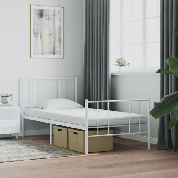 vidaXL Penový matrac 75 x 190 cm Biela