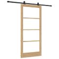 vidaXL Posuvné dvere ORKDAL 93 x 202 cm Prírodná a čierna