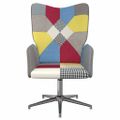 vidaXL Relaxačné kreslo patchwork látka