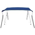 vidaXL Strieška Bimini s 3 oblúkmi, modrá 183x180x137 cm