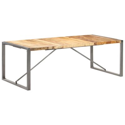 vidaXL Jedálenský stôl 220x100x75 cm masívne surové mangovníkové drevo