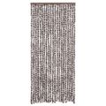 vidaXL Záves proti hmyzu, hnedý a biely 90x220 cm, ženilka
