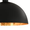 vidaXL Stropné lampy 2 ks, čierne a zlaté, pologuľa E27