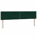 vidaXL Box Spring Posteľ s matracom a LED Tmavo zelená 200x210 cm Zamat