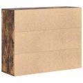 vidaXL Komoda dymový dub 88x30x70 cm spracované drevo