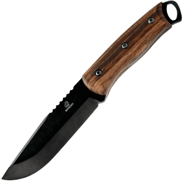 Beavercraft BSH4 Bushcraft Knife Dusk outdoorový nôž 12,5 cm, orechové drevo, kožené puzdro
