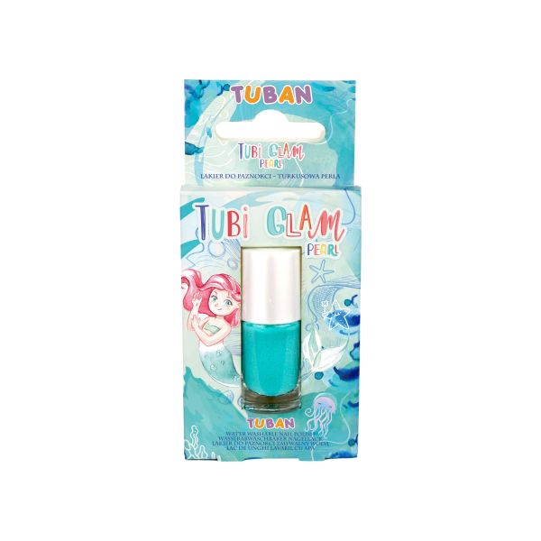 Tubi Glam lak na nechty Perleťovo tyrkysový
