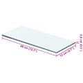 vidaXL Poličky 2 ks panel z priehľadného skla 40x12 cm