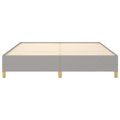 vidaXL Posteľný rám s boxspringom bledosivý 180x200 cm látka