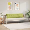 vidaXL Poduška na chrbát Svetlo zelená 200 x 19 x 50 cm látka