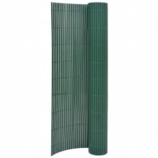 vidaXL Obojstranný záhradný plot 110x400 cm zelený