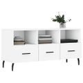 vidaXL TV stolík biely 102x36x50 cm kompozitné drevo