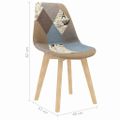 vidaXL 3-dielna jedálenská súprava sivá