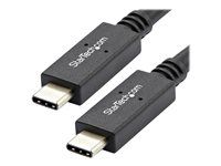 3 ft / 1m - with Power Delivery (USB PD) - Power Pass Through Charging - USB to USB Cord (USB31C5C1M) - USB kábel - USB-C (M) do USB-C (M) - USB 3.1 - 5 A - 1 m - čierna - pre P/N: CDP2HVGUASPD, DKT30CHPD3, DKT30CHVSDPD, DKT31CMDPHPD, HB31C2A2CME, SV221HUC4K