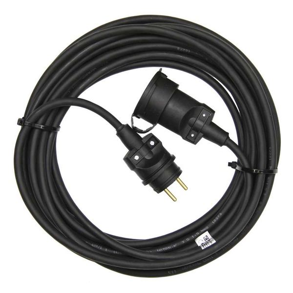 Prodlužovací kabel EMOS PM0503 černý spojka 20m / 3x 1,5mm gumový / IP65