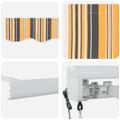 vidaXL Sklopná markíza Viacfarebný 400 × 300 cm Textil a kov