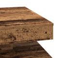 VidaXL Konferenčný stolík otočný o 360stupňov staré drevo 70x70x34,5cm