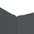 vidaXL Obrubník trávnika 4 ks 100 x 60 x 20 cm Oceľ Antracitová