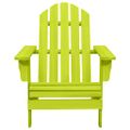 vidaXL Záhradná stolička Adirondack so stolíkom jedľový masív zelená