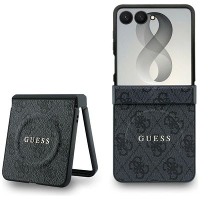 Puzdro Guess HC Magnetic 4G PU CLASSIC pre Samsung Galaxy Z Flip 8 čierne