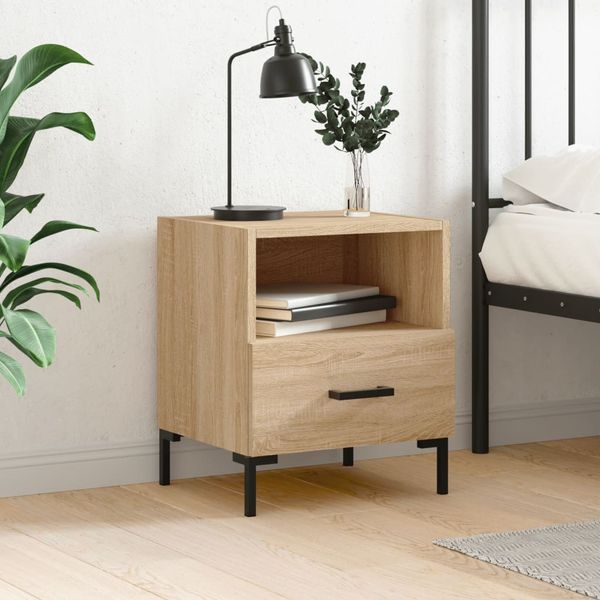 vidaXL Nočný stolík dub sonoma 40x35x47,5 cm kompozitné drevo