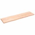 vidaXL Stolová doska 220x60x(2-6) cm neošetrený masív živé hrany