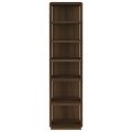 vidaXL Regál na topánky hnedý dub 27,5x27x102 cm spracované drevo