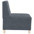 vidaXL Bezrúčková modulárna sofa jednotka 2 ks Tmavo šedá Zamat