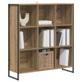 vidaXL Knižnica 99.5 x 30 x 108.5 cm Kompozitné drevo Remeselnícky dub