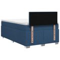 vidaXL Posteľ boxspring s matracom Modrá 120 x 200 cm Látka