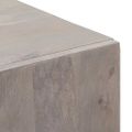 vidaXL Highboard Šedá a zlatá 40 x 33 x 110 cm Masívne mango drevo