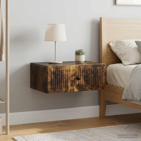 vidaXL Nočný stolík 2 ks Dymový dub 49 x 34,5 x 20 cm Kompozitné drevo