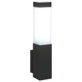 vidaXL Exteriérové nástenné svietidlo 2 ks Čierna 10,5 x 6 x 33 cm