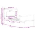 vidaXL Posteľný rám bez matraca dub sonoma 80x200 cm kompozitné drevo